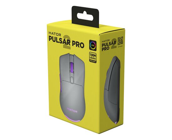 Мишка Hator Pulsar 2 Pro USB Titanium (HTM-526), зображення 6 Мишка Hator Pulsar 2 Pro USB Titanium (HTM-526), зображення 6