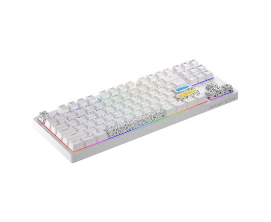 Клавиатура Hator Rockfall 2 Mecha TKL Authentic Edition Aurum Milky Way Silent USB White (HTK-531), изображение 2 Клавиатура Hator Rockfall 2 Mecha TKL Authentic Edition Aurum Milky Way Silent USB White (HTK-531), изображение 2