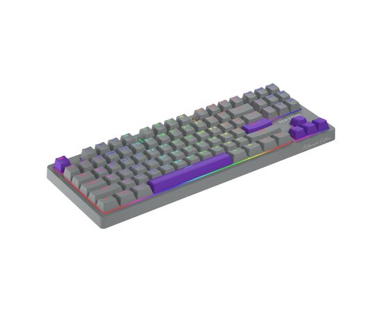 Клавиатура Hator Rockfall 2 Autograph Edition Mecha TKL Aurum Choco USB Titanium (HTK-526), изображение 2 Клавиатура Hator Rockfall 2 Autograph Edition Mecha TKL Aurum Choco USB Titanium (HTK-526), изображение 2