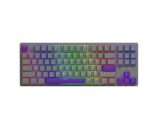 Клавіатура Hator Rockfall 2 Autograph Edition Mecha TKL Aurum Choco USB Titanium (HTK-526)