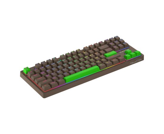 Клавиатура Hator Rockfall 2 Autograph Edition Mecha TKL Aurum Choco USB Choco (HTK-527), изображение 2 Клавиатура Hator Rockfall 2 Autograph Edition Mecha TKL Aurum Choco USB Choco (HTK-527), изображение 2