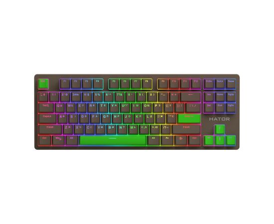 Клавіатура Hator Rockfall 2 Autograph Edition Mecha TKL Aurum Choco USB Choco (HTK-527)