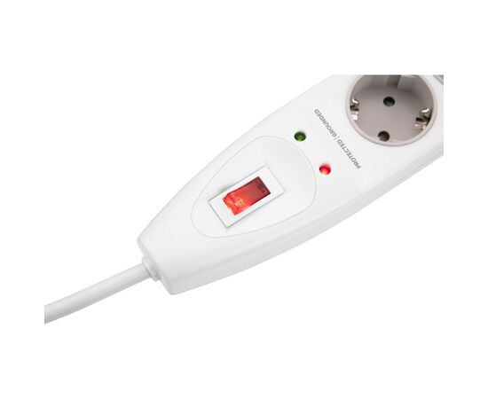 Сетевой фильтр питания 2E 5XSchuko, 3G*1.5мм, 2м, white (2E-SP515M2WH), изображение 4 Сетевой фильтр питания 2E 5XSchuko, 3G*1.5мм, 2м, white (2E-SP515M2WH), изображение 4
