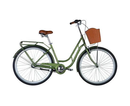 Велосипед Dorozhnik Retro планет. 28" 19" ST 2024 Темно-зелений (OPS-D-28-397)