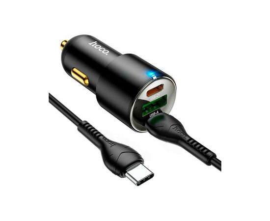Зарядное устройство HOCO N26 2xType-C, USB-A Black (6931474765208), изображение 5
