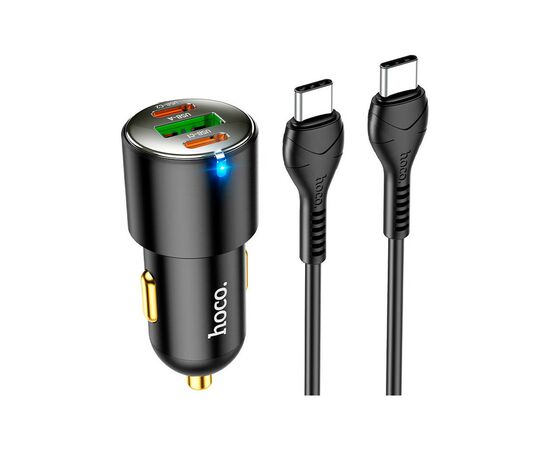 Зарядное устройство HOCO N26 2xType-C, USB-A Black (6931474765208)