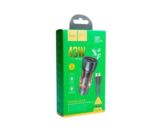 Зарядное устройство HOCO N28 USB-A/Type-C Brown (6931474782731), изображение 3 Зарядное устройство HOCO N28 USB-A/Type-C Brown (6931474782731), изображение 3