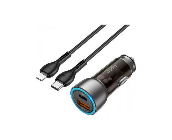 Зарядное устройство HOCO N28 USB-A/Type-C Brown (6931474782731)