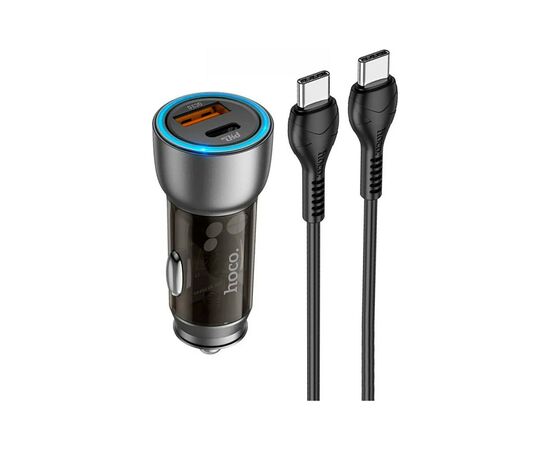 Зарядное устройство HOCO N28 USB-A/Type-C Brown (6931474782762)