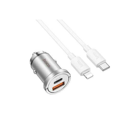 Зарядное устройство HOCO NZ10 Handy USB-A/Type-C Silver (6942007601832), изображение 3 Зарядное устройство HOCO NZ10 Handy USB-A/Type-C Silver (6942007601832), изображение 3