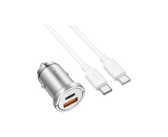 Зарядное устройство HOCO NZ10 Handy USB-A/Type-C Silver (6942007601849), изображение 4 Зарядное устройство HOCO NZ10 Handy USB-A/Type-C Silver (6942007601849), изображение 4