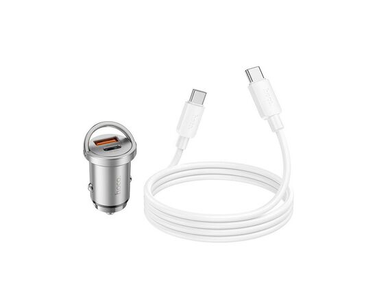 Зарядное устройство HOCO NZ10 Handy USB-A/Type-C Silver (6942007601849)