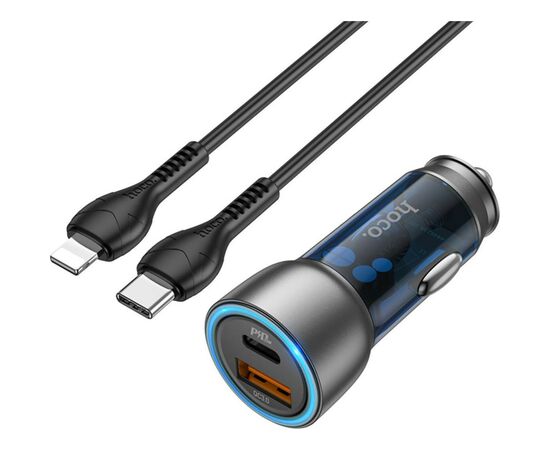 Зарядное устройство HOCO NZ8 charger set (C to iP) USB-A/Type-C Blue (6931474782748)