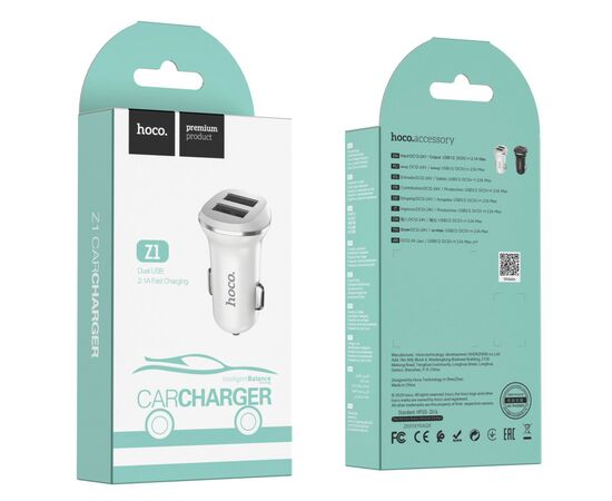 Зарядное устройство HOCO Z1 2xUSB Black (6957531035909), изображение 5