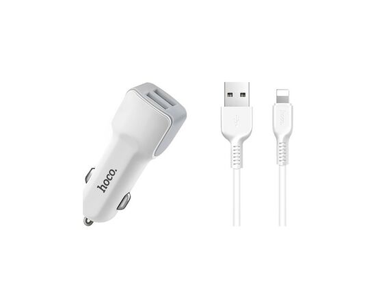 Зарядное устройство HOCO Z23 2xUSB White (6957531078012)
