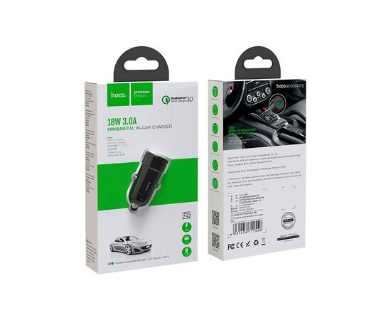 Зарядное устройство HOCO Z32 USB Black (6931474711540), изображение 3