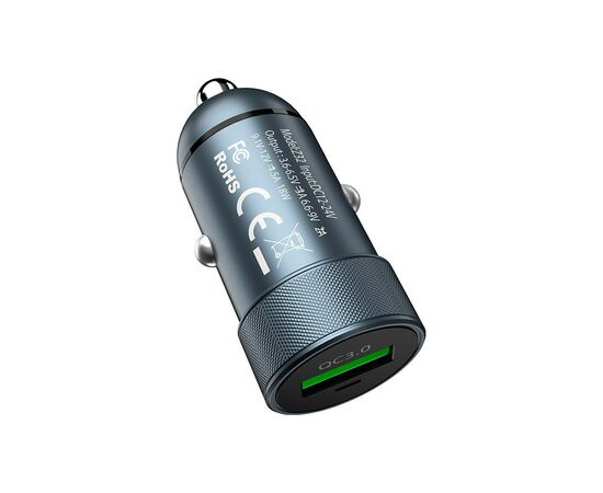 Зарядное устройство HOCO Z32 USB Metal Gray (6931474711564), изображение 2