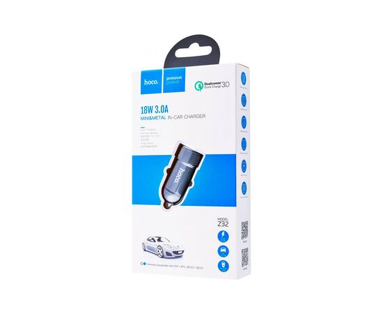 Зарядное устройство HOCO Z32 USB Metal Gray (6931474711564), изображение 3