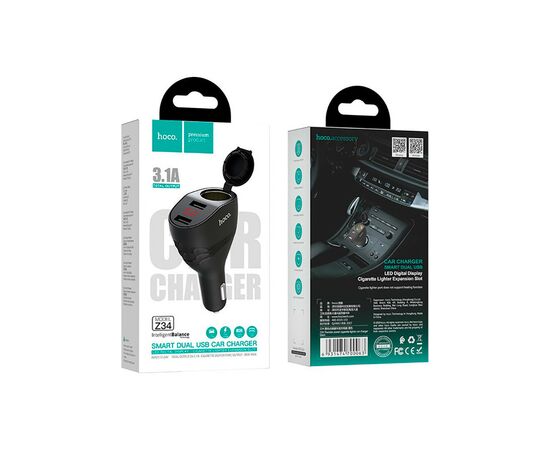 Зарядное устройство HOCO Z34 2xUSB Black (6931474712066), изображение 6