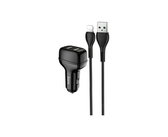 Зарядное устройство HOCO Z36 charger set(iP) 2xUSB Black (6931474727732), изображение 2 Зарядное устройство HOCO Z36 charger set(iP) 2xUSB Black (6931474727732), изображение 2