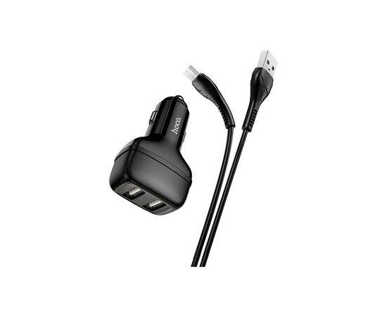 Зарядное устройство HOCO Z36 charger set(Micro) 2xUSB Black (6931474727756), изображение 3 Зарядное устройство HOCO Z36 charger set(Micro) 2xUSB Black (6931474727756), изображение 3
