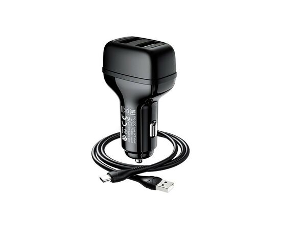 Зарядное устройство HOCO Z36 charger set(Type-C) 2xUSB Black (6931474727770), изображение 5 Зарядное устройство HOCO Z36 charger set(Type-C) 2xUSB Black (6931474727770), изображение 5