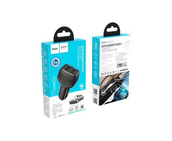 Зарядное устройство HOCO Z36 charger set(Type-C) 2xUSB Black (6931474727770), изображение 6 Зарядное устройство HOCO Z36 charger set(Type-C) 2xUSB Black (6931474727770), изображение 6