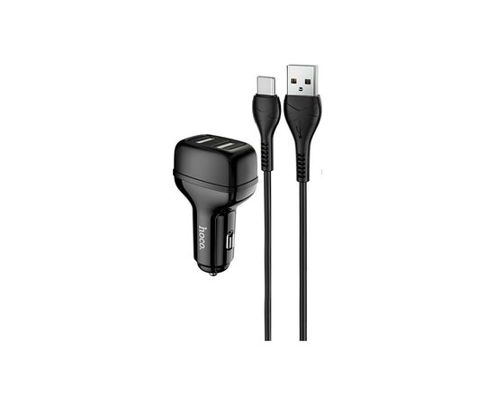Зарядний пристрій HOCO Z36 charger set(Type-C) 2xUSB Black (6931474727770)