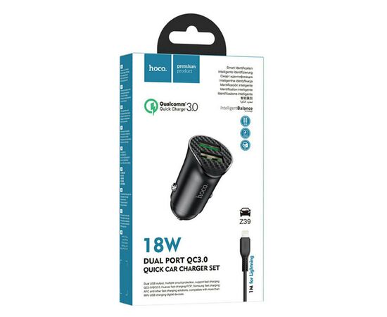 Зарядное устройство HOCO Z39 2xUSB Black (6931474735041), изображение 6 Зарядное устройство HOCO Z39 2xUSB Black (6931474735041), изображение 6