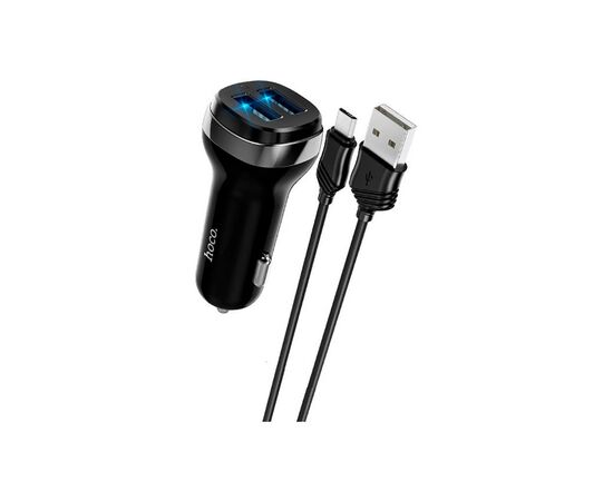 Зарядное устройство HOCO Z40 charger set (Micro) 2xUSB Black (6931474739698)