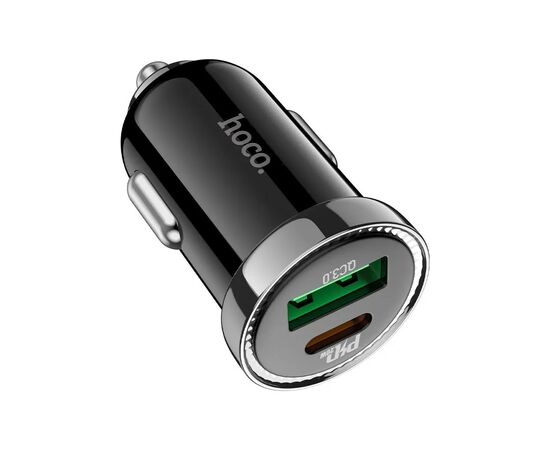 Зарядное устройство HOCO Z44 USB-A/Type-C Black (6931474757241), изображение 4 Зарядное устройство HOCO Z44 USB-A/Type-C Black (6931474757241), изображение 4