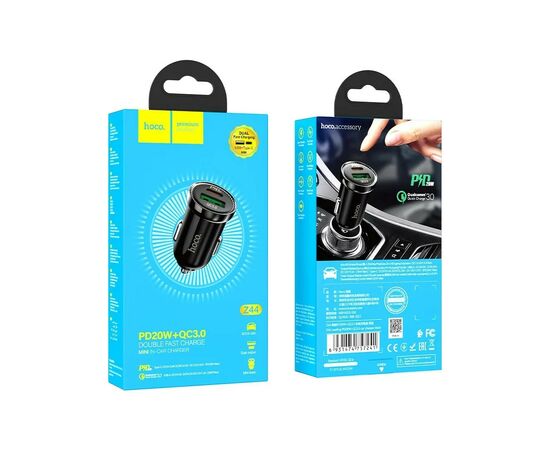 Зарядное устройство HOCO Z44 USB-A/Type-C Black (6931474757241), изображение 5 Зарядное устройство HOCO Z44 USB-A/Type-C Black (6931474757241), изображение 5