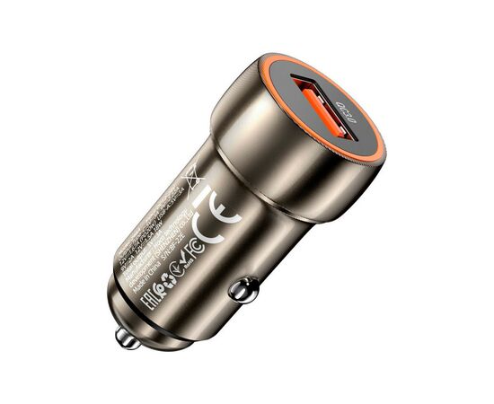 Зарядное устройство HOCO Z46 USB Metal Gray (6931474770271), изображение 3 Зарядное устройство HOCO Z46 USB Metal Gray (6931474770271), изображение 3