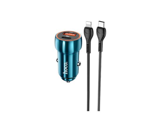 Зарядний пристрій HOCO Z46A set (C to iP) USB-A/Type-C Sapphire Blue (6931474770363)