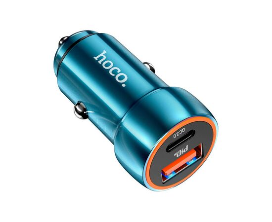 Зарядное устройство HOCO Z46A USB-A/Type-C Sapphire Blue (6931474770349), изображение 2 Зарядное устройство HOCO Z46A USB-A/Type-C Sapphire Blue (6931474770349), изображение 2