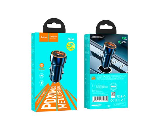 Зарядное устройство HOCO Z46A USB-A/Type-C Sapphire Blue (6931474770349), изображение 4 Зарядное устройство HOCO Z46A USB-A/Type-C Sapphire Blue (6931474770349), изображение 4