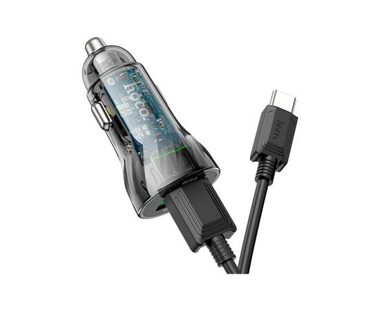 Зарядное устройство HOCO Z47 set (Type-C) 2xUSB Transparent black (6931474782250), изображение 3