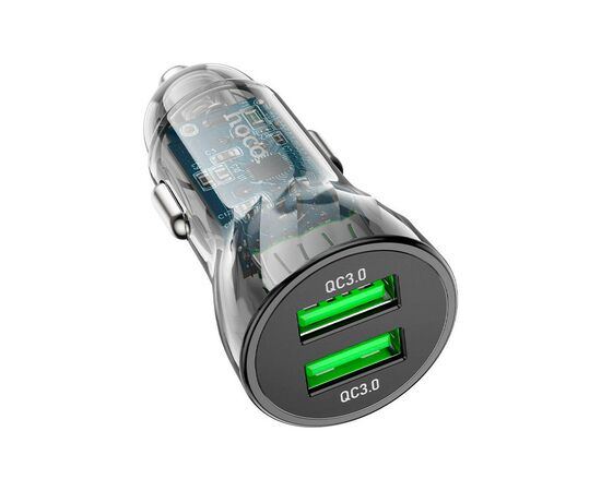 Зарядное устройство HOCO Z47 Transparent Discovery Edition 2xUSB Black (6931474782212), изображение 2 Зарядное устройство HOCO Z47 Transparent Discovery Edition 2xUSB Black (6931474782212), изображение 2