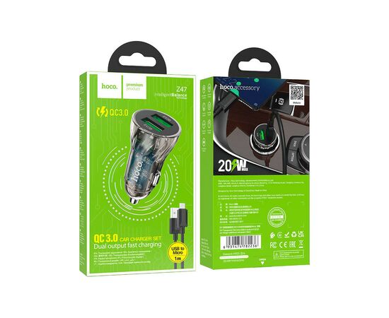 Зарядное устройство HOCO Z47 Transparent Discovery Edition 2xUSB Black (6931474782236), изображение 4 Зарядное устройство HOCO Z47 Transparent Discovery Edition 2xUSB Black (6931474782236), изображение 4