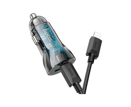 Зарядное устройство HOCO Z47A USB-A/Type-C Black (6931474782298), изображение 2 Зарядное устройство HOCO Z47A USB-A/Type-C Black (6931474782298), изображение 2
