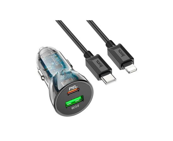 Зарядний пристрій HOCO Z47A USB-A/Type-C Black (6931474782298)