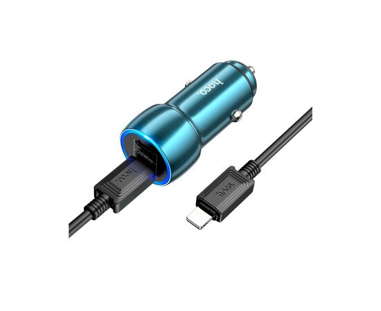 Зарядное устройство HOCO Z48 Tough Type-С/Type-C Sapphire Blue (6931474795021), изображение 2 Зарядное устройство HOCO Z48 Tough Type-С/Type-C Sapphire Blue (6931474795021), изображение 2