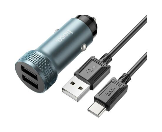 Зарядное устройство HOCO Z49 Level 2xUSB Metal Gray (6931474795670)