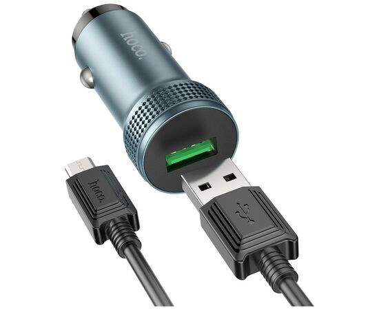 Зарядное устройство HOCO Z49A Level USB Metal Gray (6931474795717), изображение 4