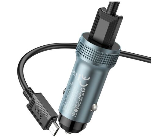 Зарядное устройство HOCO Z49A Level USB Metal Gray (6931474795717), изображение 5