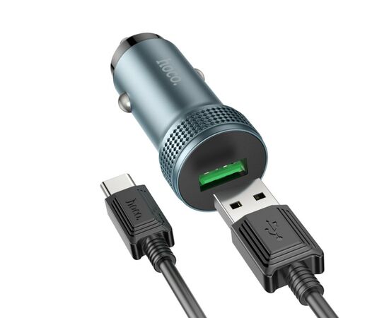 Зарядное устройство HOCO Z49A Level USB Metal Gray (6931474795731), изображение 4 Зарядное устройство HOCO Z49A Level USB Metal Gray (6931474795731), изображение 4
