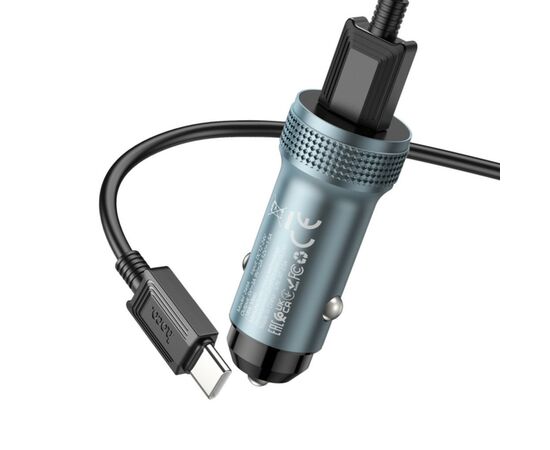 Зарядное устройство HOCO Z49A Level USB Metal Gray (6931474795731), изображение 5 Зарядное устройство HOCO Z49A Level USB Metal Gray (6931474795731), изображение 5