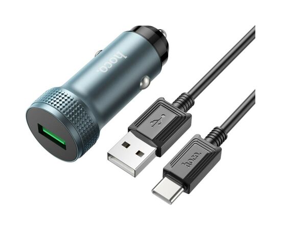 Зарядное устройство HOCO Z49A Level USB Metal Gray (6931474795731)