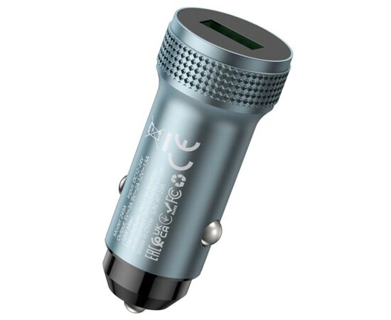 Зарядное устройство HOCO Z49A Level USB Metal Gray (6931474795694), изображение 3 Зарядное устройство HOCO Z49A Level USB Metal Gray (6931474795694), изображение 3