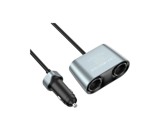 Зарядное устройство HOCO Z51 Establisher 2xUSB, USB Type-C Metal Gray (6942007600439), изображение 6